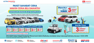 MAKIN CERIA BELI DAIHATSU BARU DENGAN BEBAS BIAYA SERVICE!